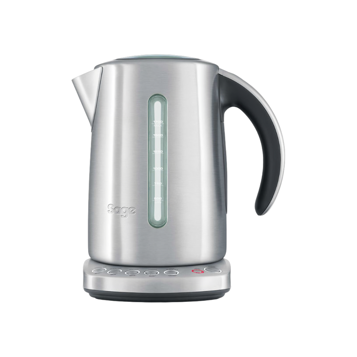 Sage the Smart Kettle in brushed stainless steel, official front view