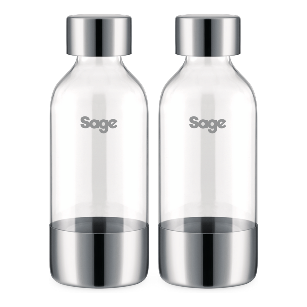 Two Sage InFizz 0.6 L carbonating bottles