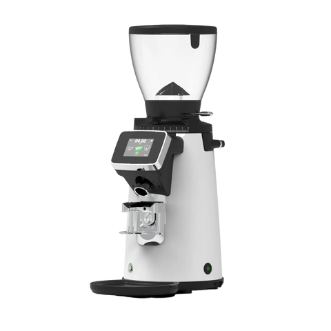 Compak E8 OD Grinder - 83mm, With Red Speed Burrs - White - BeanBurds Brewing Gadgets White Coffee grinder
