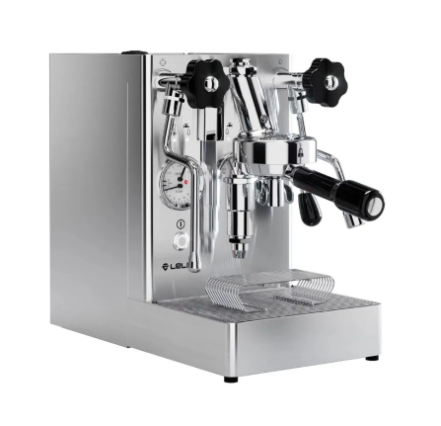 Lelit MaraX in brushed stainless steel, front view