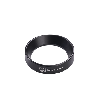 Barista Space Magnetic Dosing Funnel — 58mm Grey; consistent elevated view, square transparent image