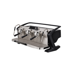 Slayer Steam EP Espresso Machine — Matte Black / 3 Group; consistent elevated view, square transparent image