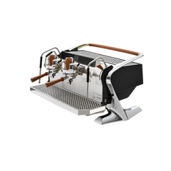 Slayer Steam LP Espresso Machine — Matte Black / 2 Group; consistent elevated view, square transparent image