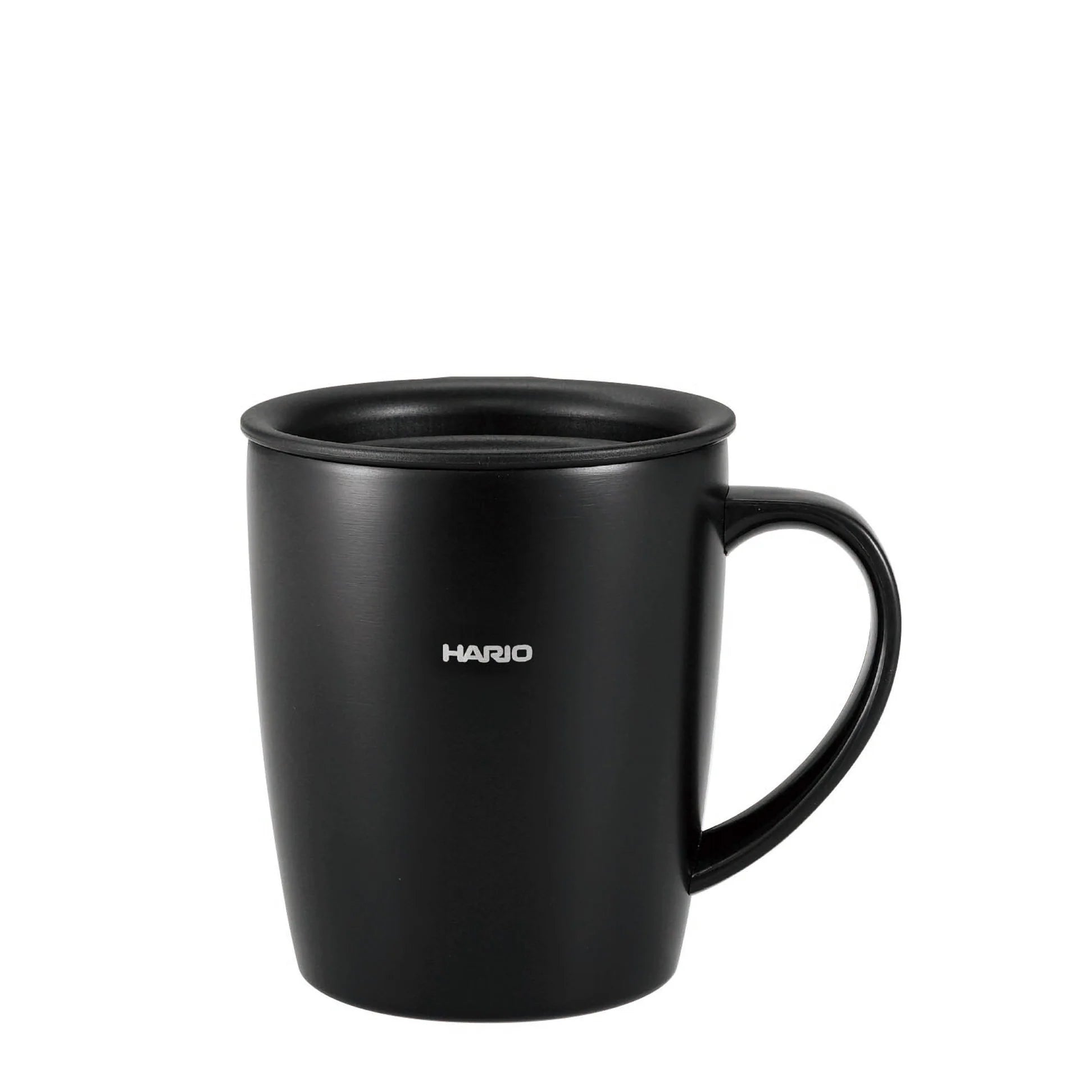 Hario Insulated Mug with Grey Lid 300 - BeanBurds BeanBurds Black