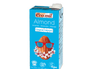 Ecomil Almond Drink Original Calcium with Agave (1L) - BeanBurds Organic Foods and Cafe