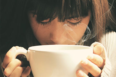  Girl Sipping Coffee 