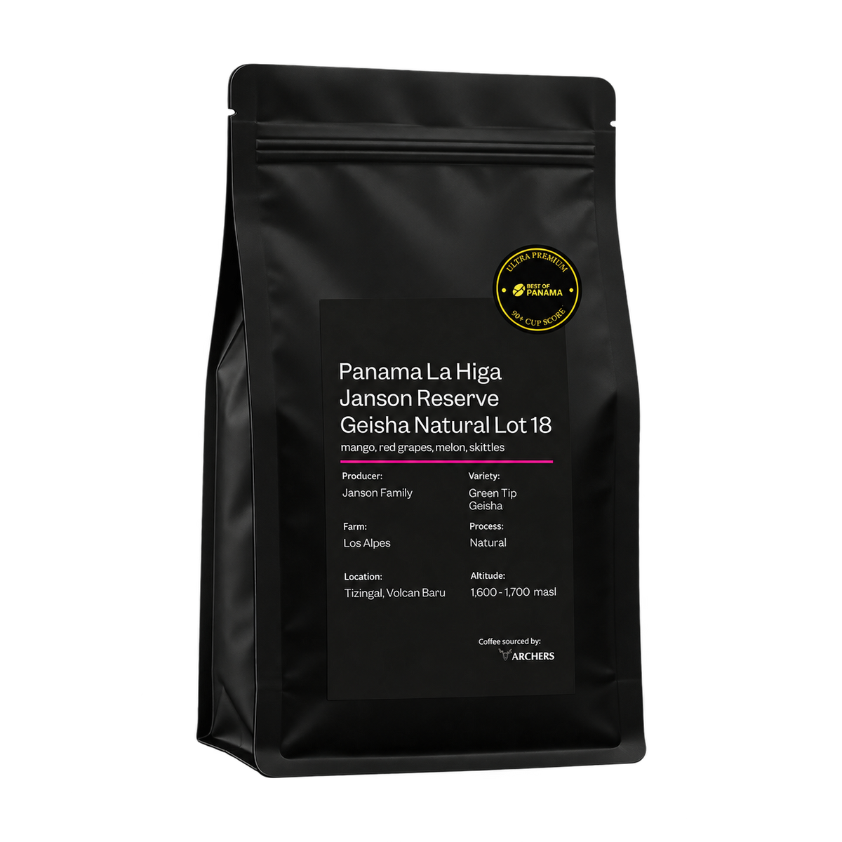 Best of Panama - La Higa, Janson Reserve Geisha Natural - 18 studio product image