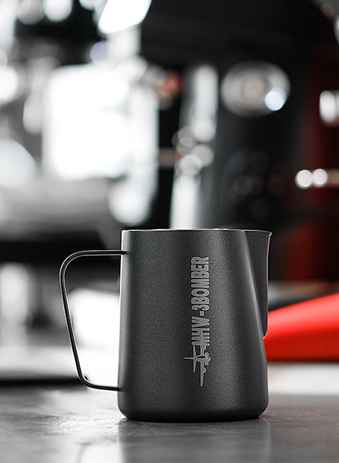 MHW-3Bomber - Milk Pitcher 3.0 450ml - Matte Black Round Spout