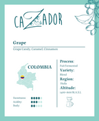 Colombia Grape Huila - BeanBurds Cazador Roaster 200g (9 - 12 cups) / Whole Beans Coffee Beans