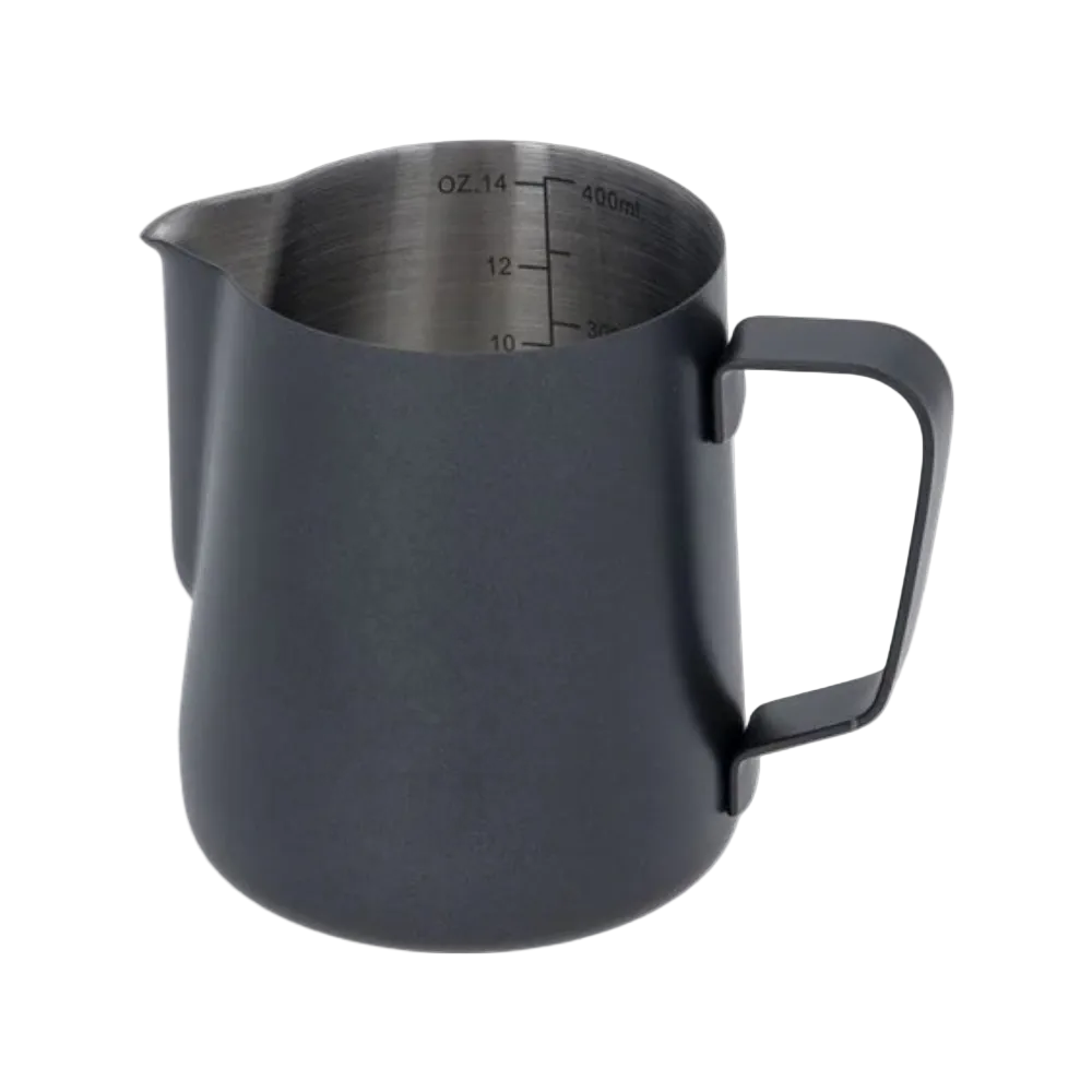 350ml Milk Pitcher | Stainless Steel Latte Art Frothing Jug (Black)