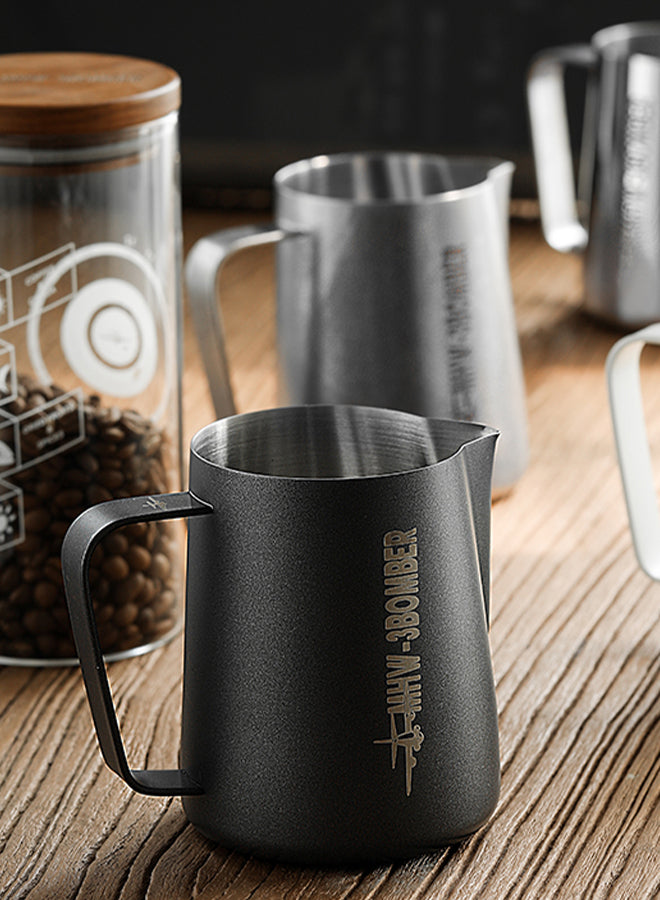 MHW-3Bomber - Milk Pitcher 3.0 450ml - Matte Black Round Spout