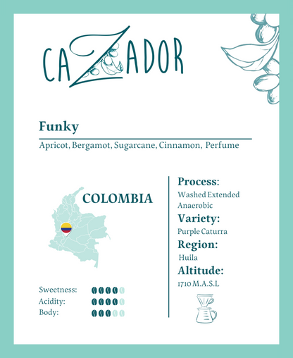 Colombia Funky Huila - BeanBurds Cazador Roaster Whole Beans / 200g Coffee Beans