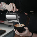 MHW-3Bomber GT Milk Pitcher U-Shape Spout, 400ml - BeanBurds Brewing Gadgets Glossy Grey Milk Jug