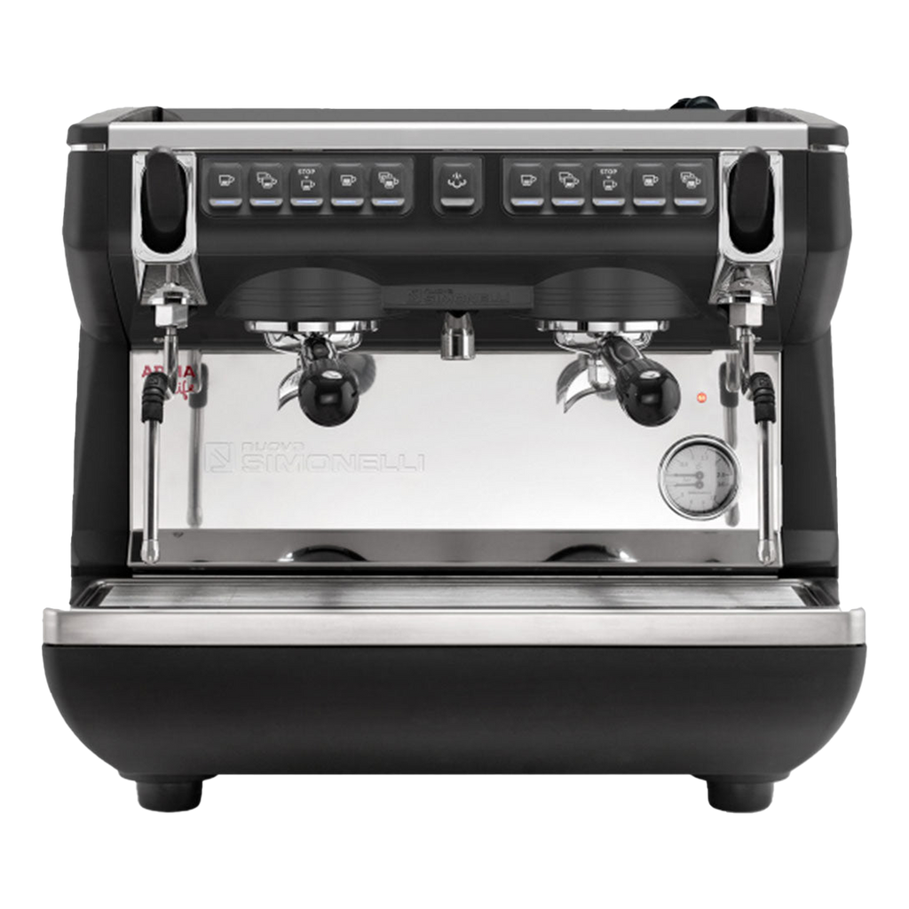Nuova Simonelli Appia Life Compact 2 Group Volumetric - BeanBurds CMI Equipment Black / 8 liter boiler Coffee Machine