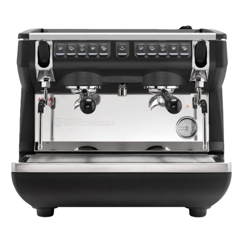 Nuova Simonelli Appia Life Compact 2 Group Volumetric - BeanBurds CMI Equipment Black / 8 liter boiler Coffee Machine