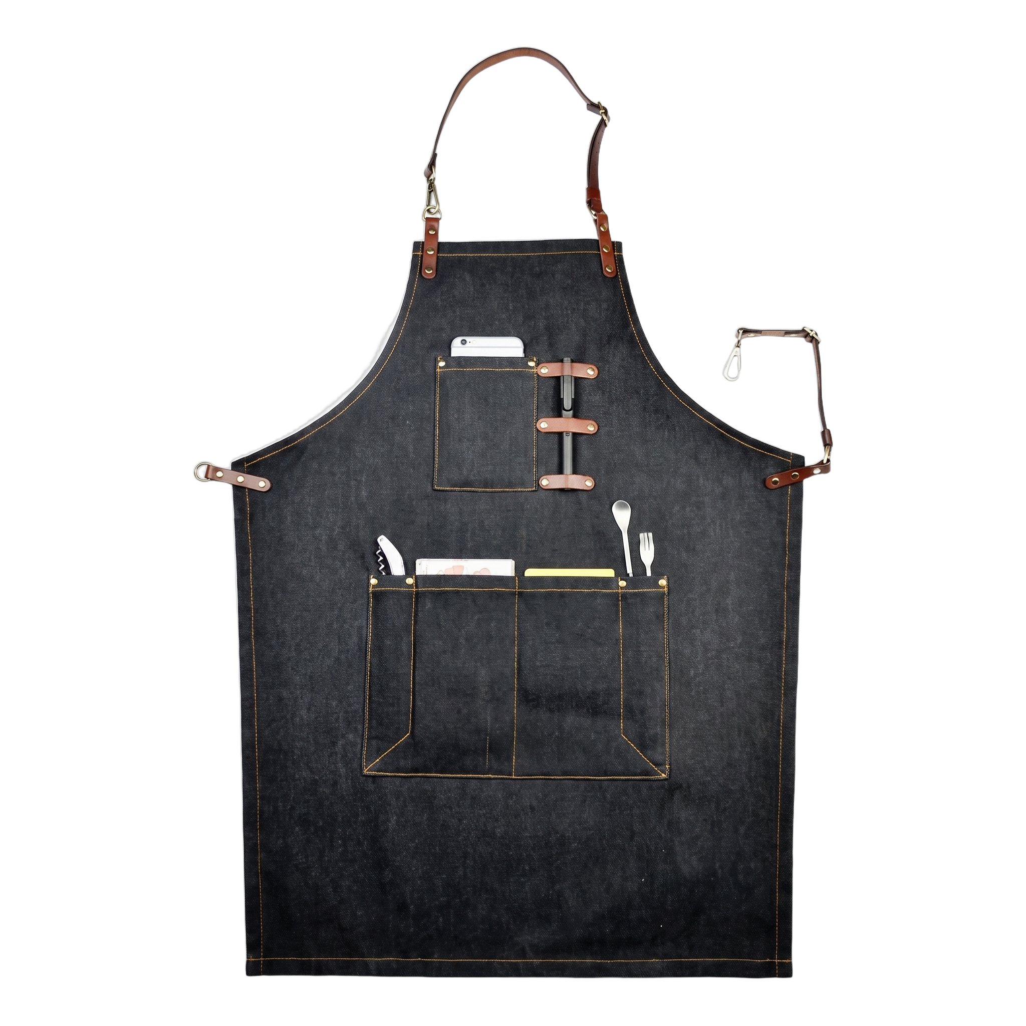 Barista Space Apron - BeanBurds Saraya Coffee Black Barista Apron