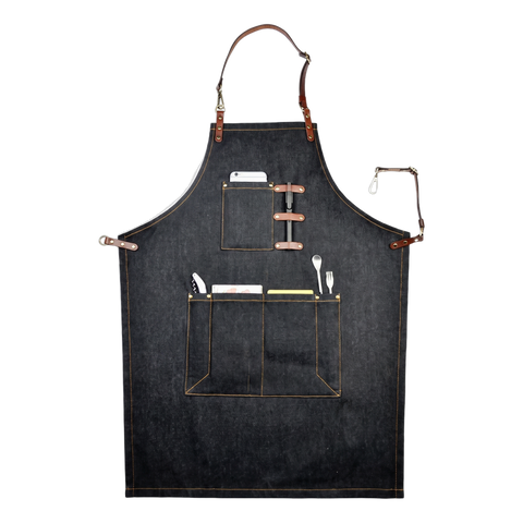 Barista Space Apron - BeanBurds Saraya Coffee Black Barista Apron