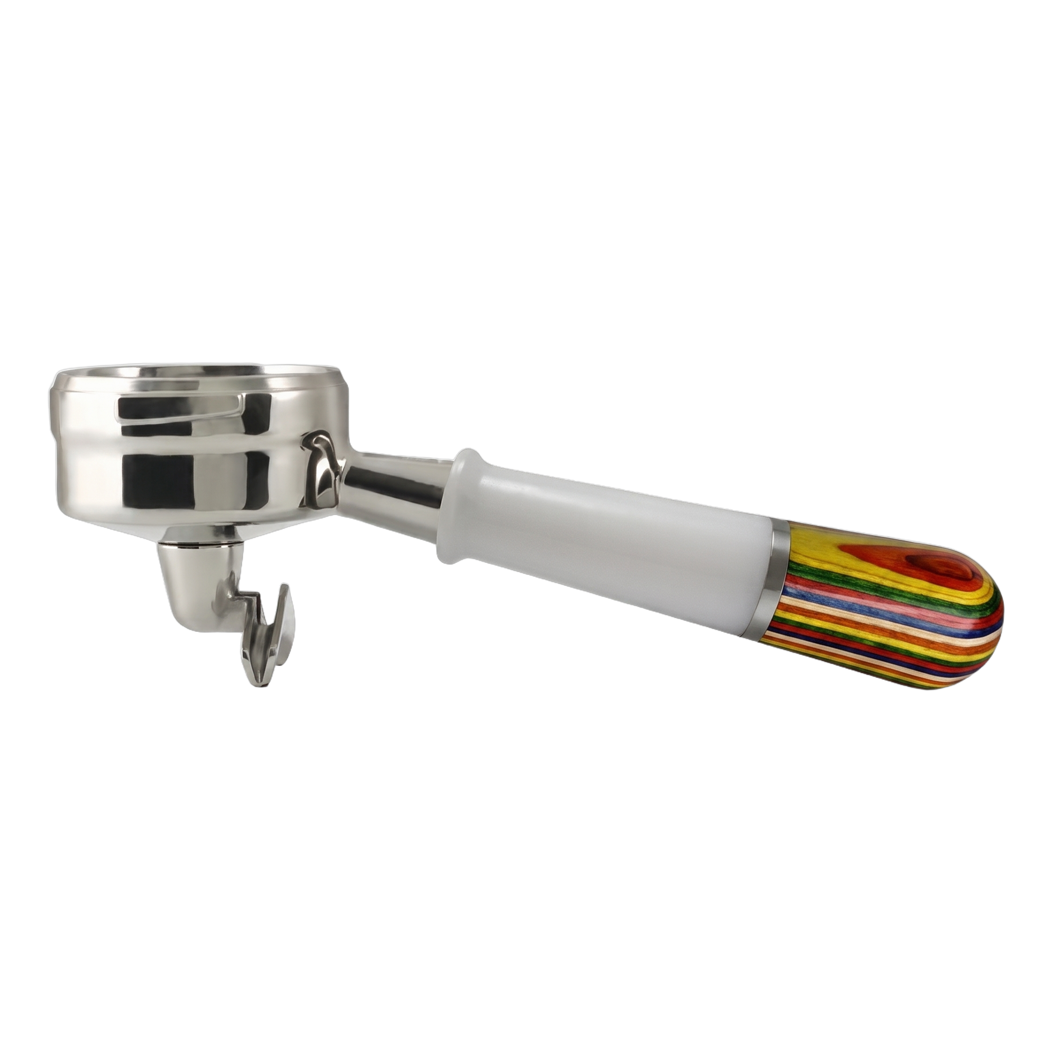 Pesado Spouted Portafilter (LM/E61) - BeanBurds Saraya Coffee White Iris Spouted Portafilter