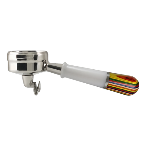 Pesado Spouted Portafilter (LM/E61) - BeanBurds Saraya Coffee White Iris Spouted Portafilter