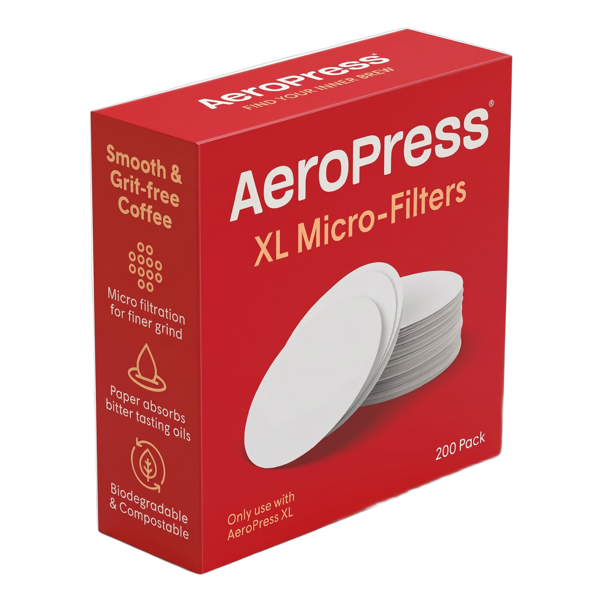 AeroPress - XL Paper Filters - 200pcs - BeanBurds CoffeeDesk Default Title Paper Filter