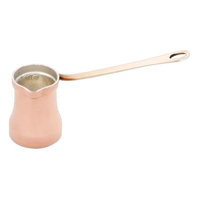 SOY Copper Cezve Turkish Coffee Pot Silver Lining – Right Handed