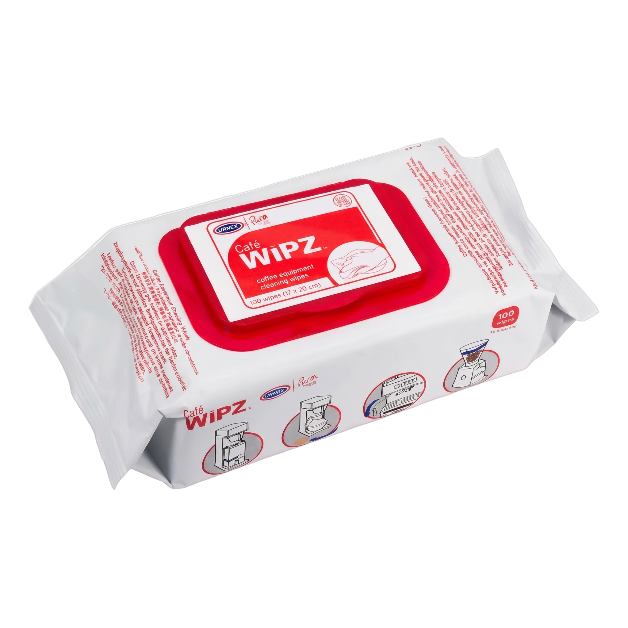 Urnex - Cafe Wipz Wipes - Pack of 100 Wipes - BeanBurds CoffeeDesk Default Title Coffee Machines and Equipment