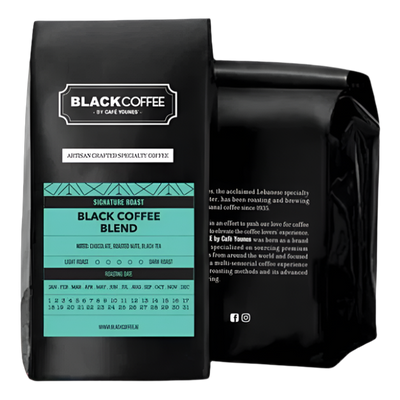 Black Coffee Blend - BeanBurds Black Coffee by Cafe Younes 250g (10- 12 Cups) / Whole Beans Coffee Beans