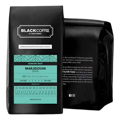 Marjeiouni - BeanBurds Black Coffee by Cafe Younes 250g (10- 12 Cups) / Whole Beans Coffee Beans