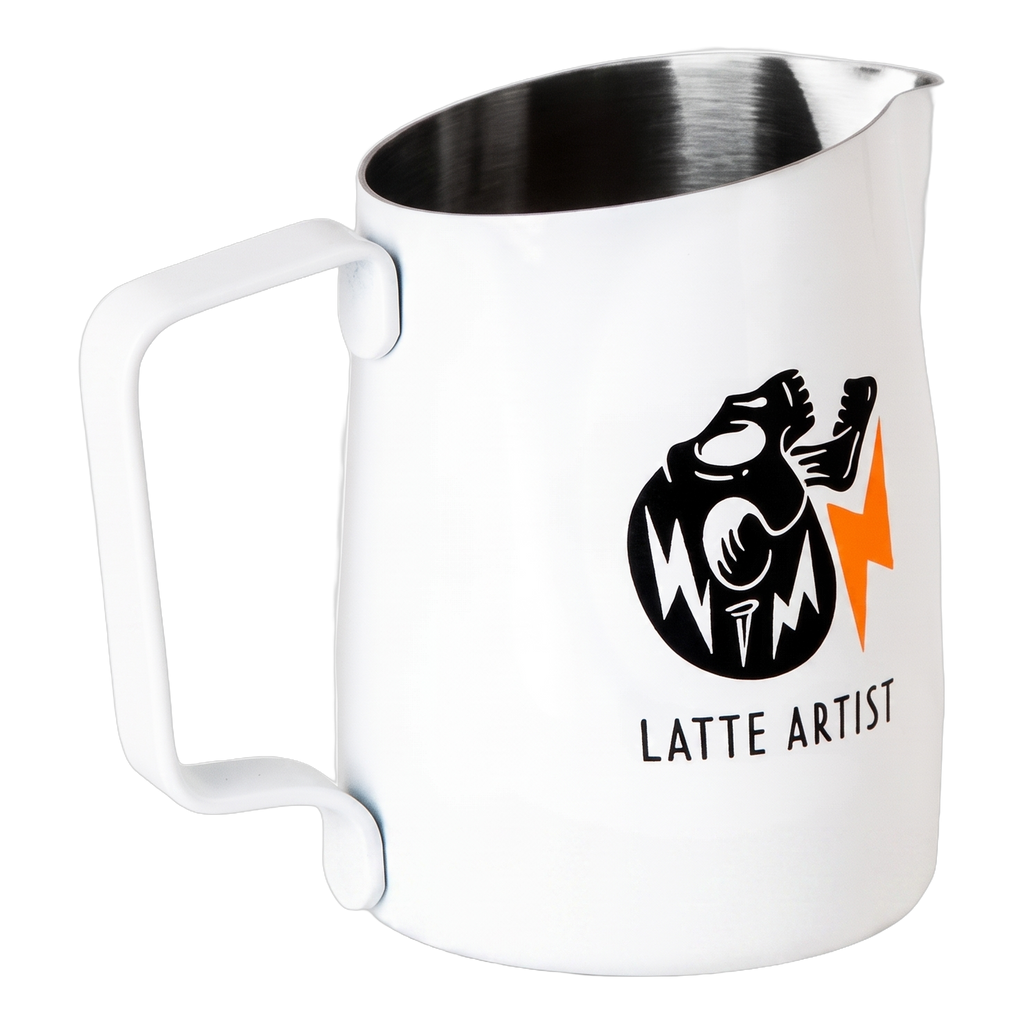 WPM #06 Round Spout Pitcher - "Latte Art With Soul" - BeanBurds Coffx White Coffee Machines and Equipment