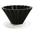 Origami Dripper M with Plastic Holder - BeanBurds Brewing Gadgets Matte Black Coffee Dripper