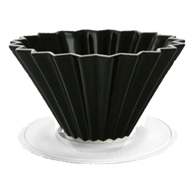 Origami Dripper M with Plastic Holder - BeanBurds Brewing Gadgets Matte Black Coffee Dripper