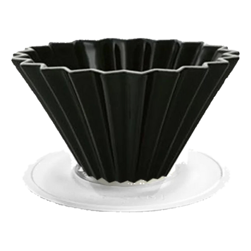 Origami Dripper M with Plastic Holder - BeanBurds Brewing Gadgets Matte Black Coffee Dripper