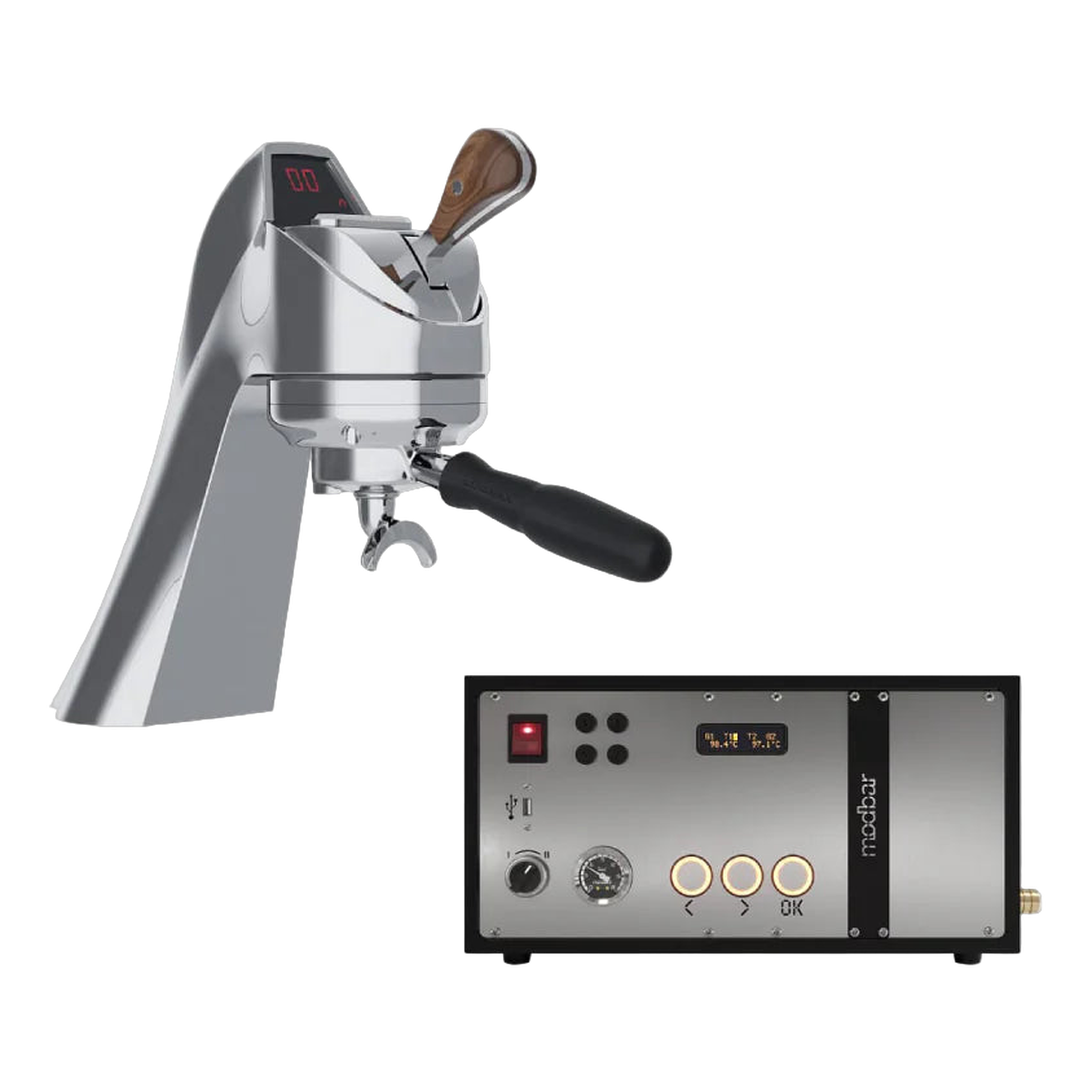 Modbar Espresso AV 220V CE Chrome - BeanBurds Brewing Gadgets Standard Coffee Machine