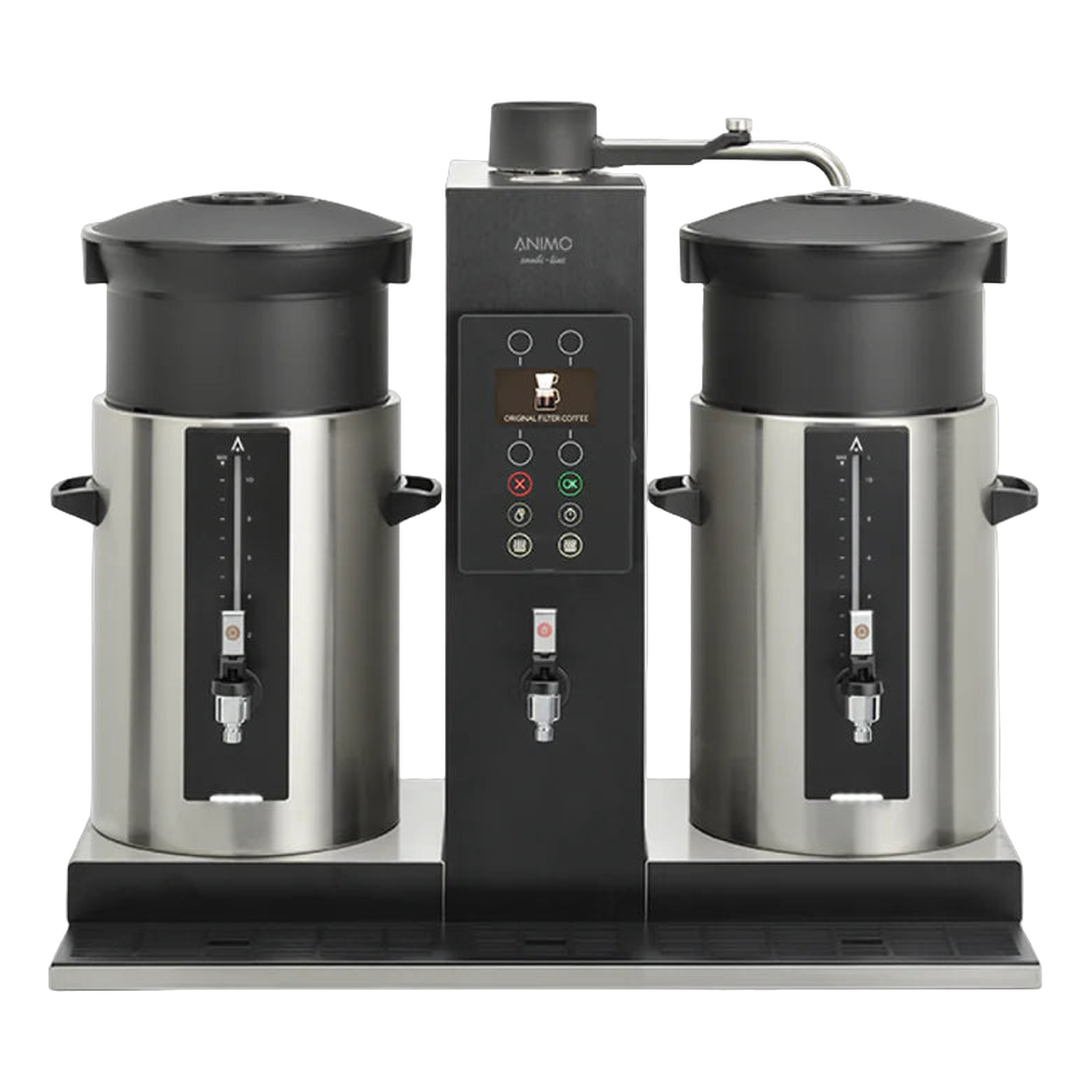 Animo CB 2x10W Combi-Line - Commercial Coffee Machine with Hot Water Heater - BeanBurds Brewing Gadgets Standard Coffee Machine