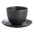 KINTO PEBBLE Cup & Saucer Set - BeanBurds Brewing Gadgets Black Server