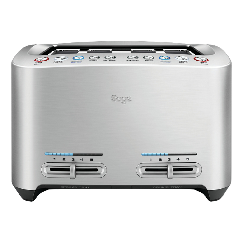 The Smart Toast™ 4-Slice Toaster - BeanBurds SA-Breville Brushed Aluminium Toaster