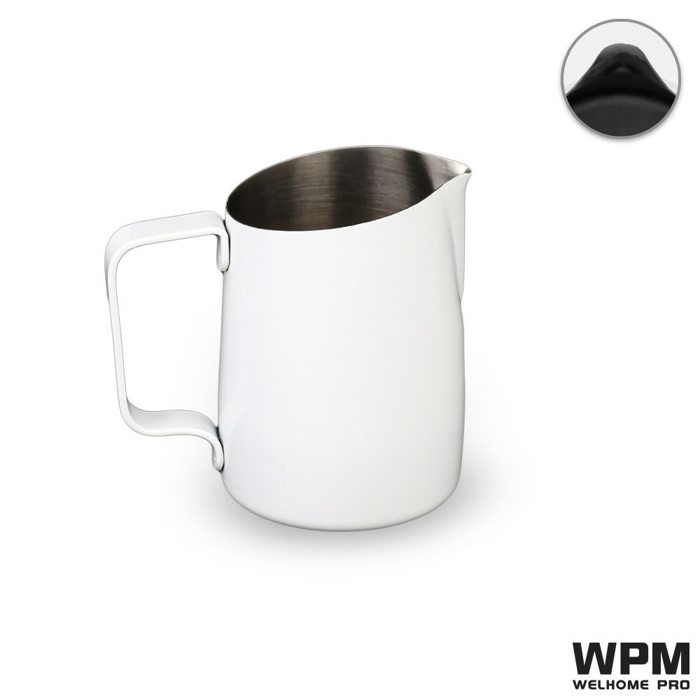 WPM 06 Round Spout Pitcher - BeanBurds Coffx White / 450 Coffee Machines and Equipment