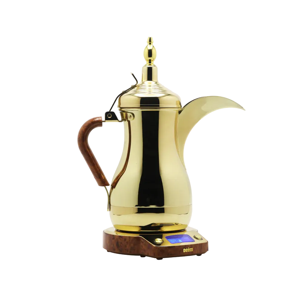 Arab Dalla Deem Electric Arabic Coffee Maker-Gold