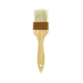 Precise Wide Flat Brush with Natural Bristles and Wooden Handle