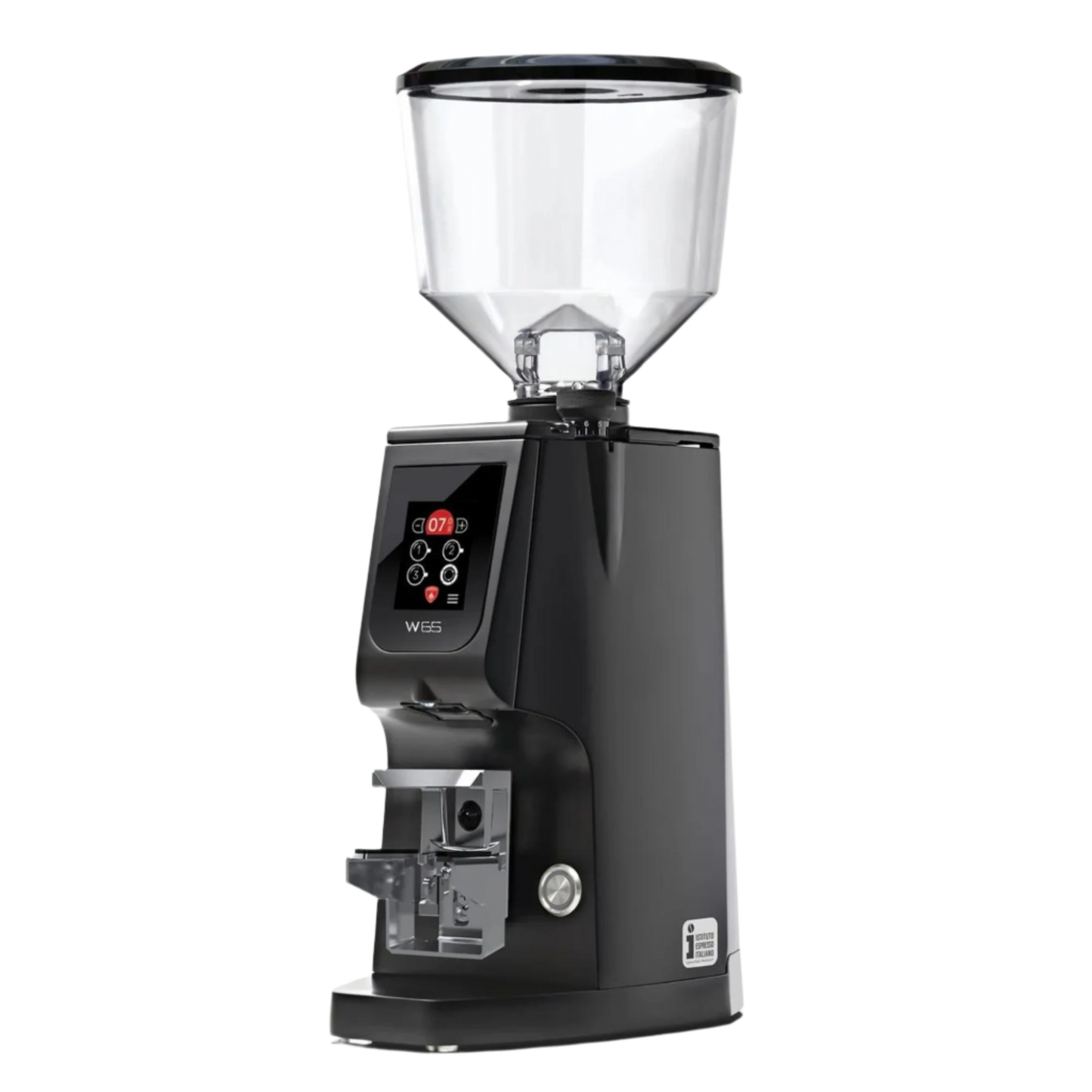 Eureka Atom W65 Coffee Grinder with Scale - BeanBurds CMI Equipment Black Coffee Grinders