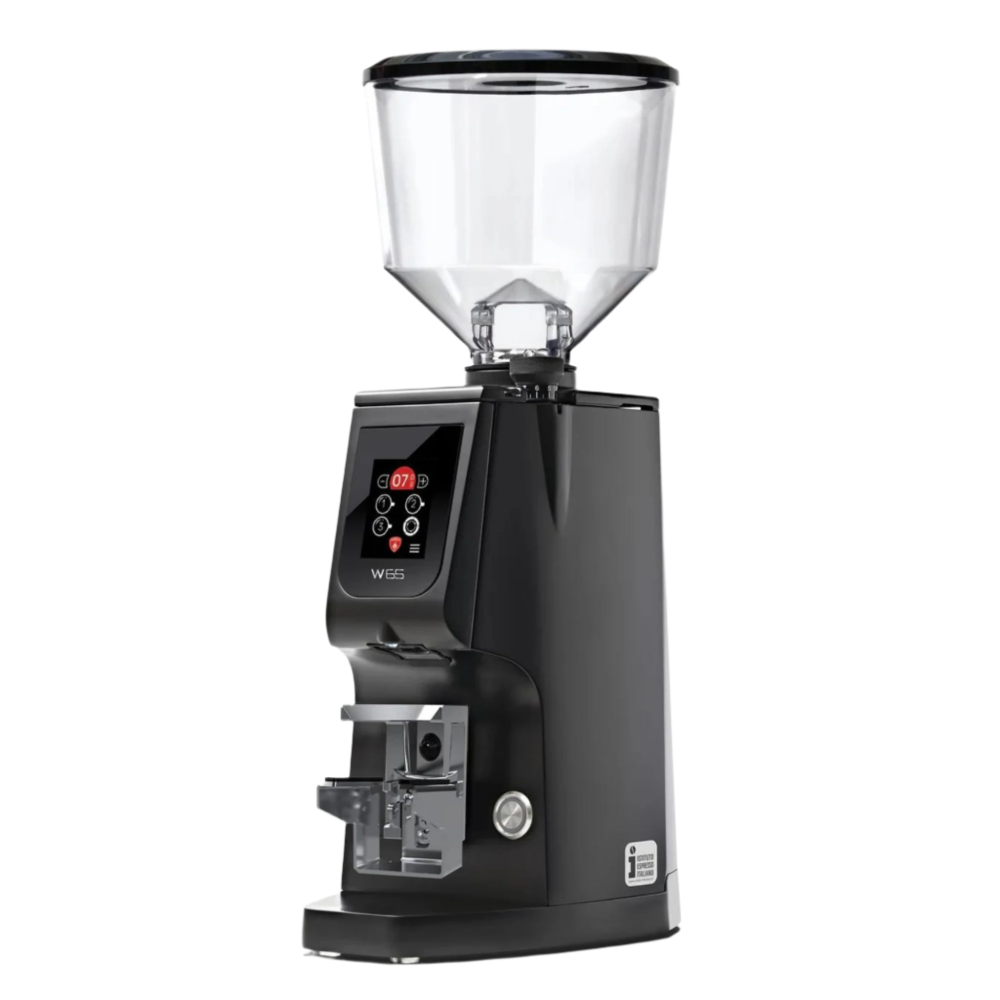 Eureka Atom W65 Coffee Grinder with Scale - BeanBurds CMI Equipment Black Coffee Grinders