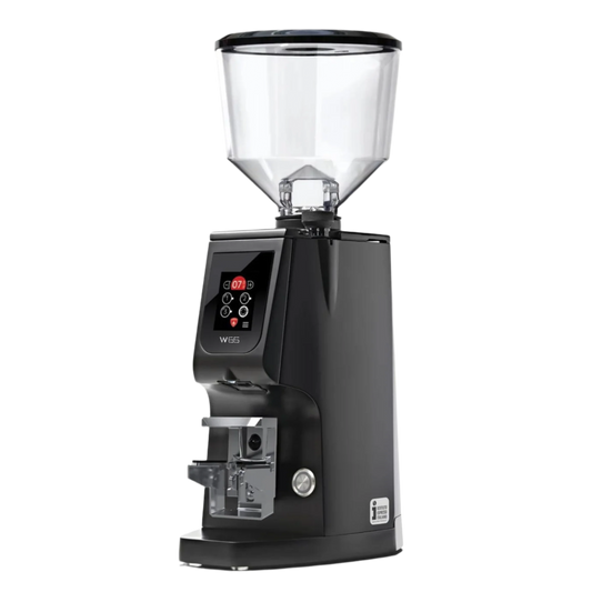 Eureka Atom W65 Coffee Grinder with Scale - BeanBurds CMI Equipment Black Coffee Grinders