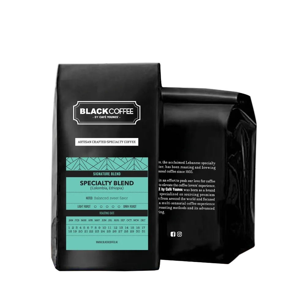 The Specialty Blend - BeanBurds Black Coffee by Cafe Younes 250g (10-12 cups) / Whole Beans Coffee Beans