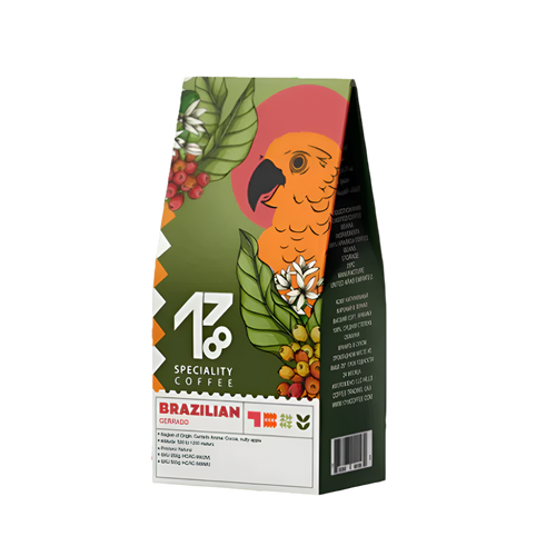 Brazil Cerrado Coffee Beans - BeanBurds 1718coffee 250g (10- 12 Cups) / Cerrado / Whole Beans Coffee Beans