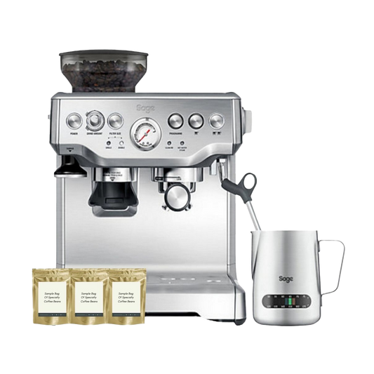 Breville Sage Barista Express Bundle - Limited Offer - BeanBurds Breville Brushed Stainless Steel Coffee Makers & Espresso Machines