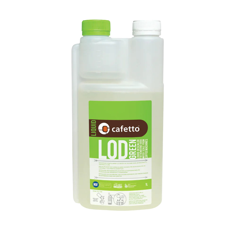 Cafetto LOD Green High-Performance Descaler – 1L - BeanBurds Brewing Gadgets Standard Cleaning Material