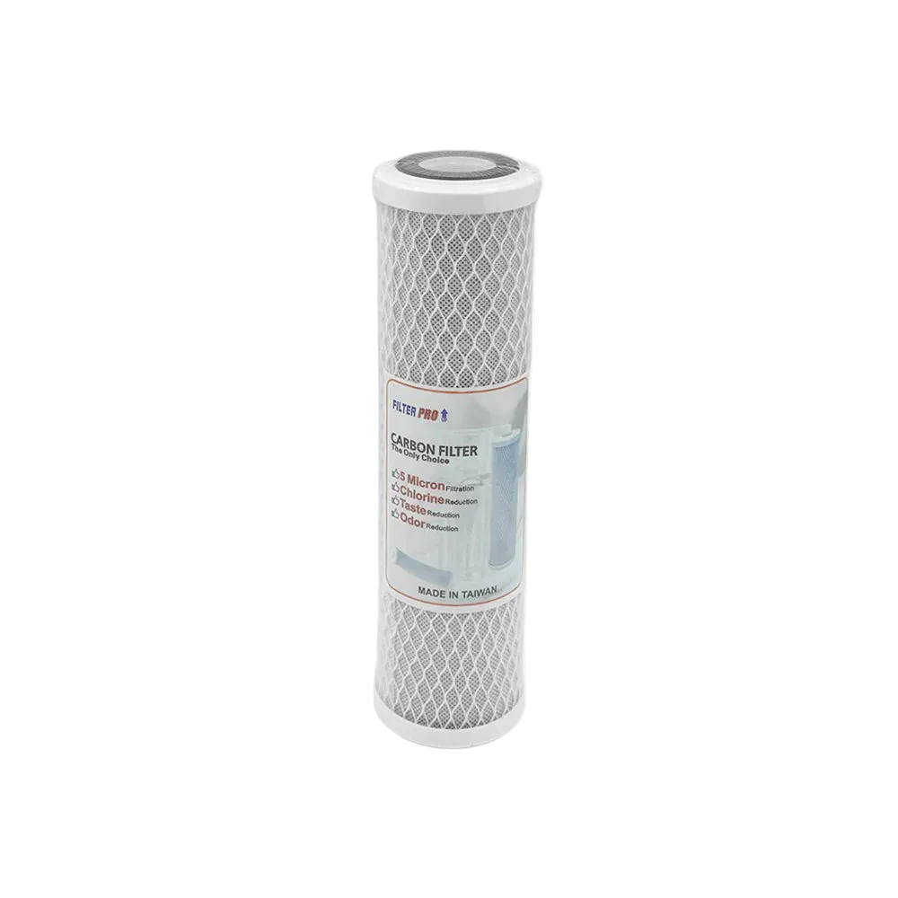 Aquapro Coal Carbon Block Filter 10" x OD 2.5", Gray Cap Black Gasket - BeanBurds Brewing Gadgets Default Title Water filtration