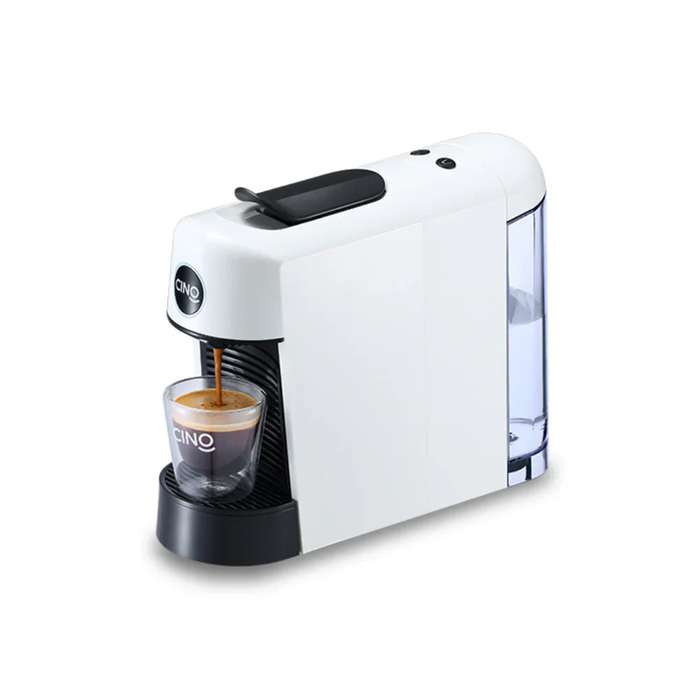Cino Pinta Capsule Coffee Machine – Compact & Sleek Design (White) - BeanBurds Brewing Gadgets White Coffee Machine