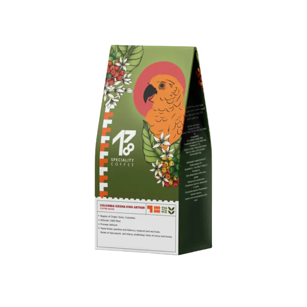 Colombia Geisha King Arthur - BeanBurds 1718coffee 250g (10-12 cups) / Whole Beans Coffee Beans