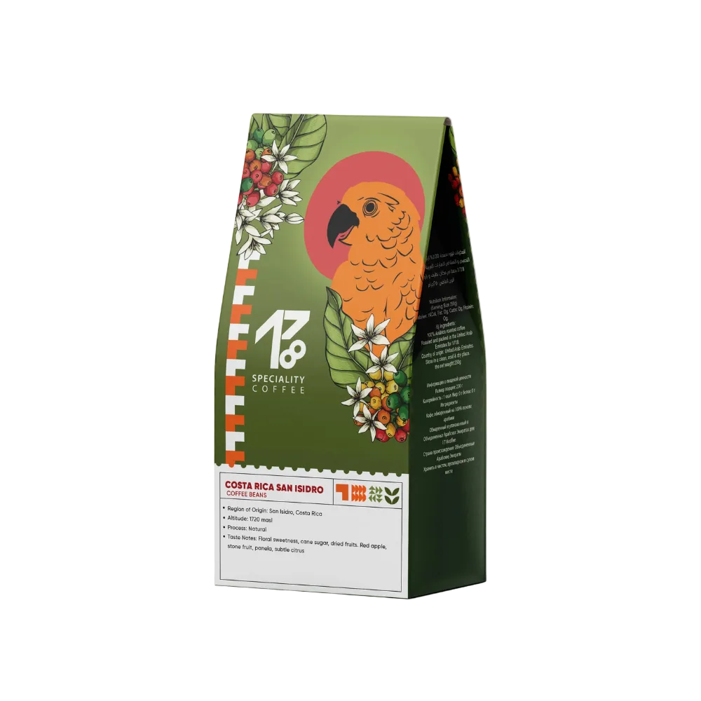 Costa Rica San Isidro Natural - BeanBurds 1718coffee 250g (10-12 cups) / Whole Beans Coffee Beans